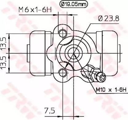 TRW BWD267 - Riteņa bremžu cilindrs www.autospares.lv