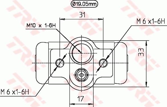 TRW BWD230 - Riteņa bremžu cilindrs www.autospares.lv