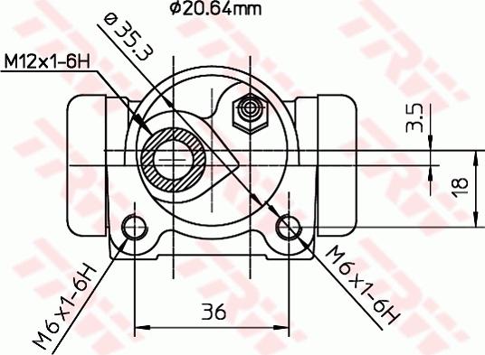 TRW BWF159 - Riteņa bremžu cilindrs www.autospares.lv