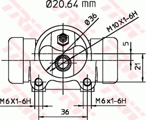 TRW BWF112 - Riteņa bremžu cilindrs www.autospares.lv