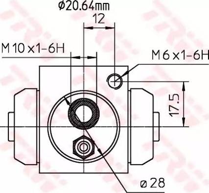 TRW BWF309 - Riteņa bremžu cilindrs autospares.lv