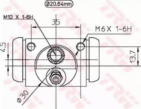 TRW BWF321 - Riteņa bremžu cilindrs autospares.lv