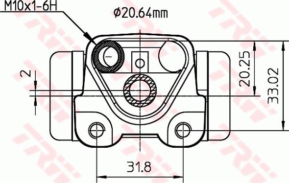 TRW BWF291 - Riteņa bremžu cilindrs www.autospares.lv