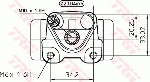 TRW BWF272 - Riteņa bremžu cilindrs www.autospares.lv