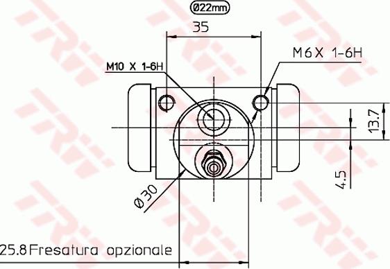 TRW BWH402 - Riteņa bremžu cilindrs www.autospares.lv