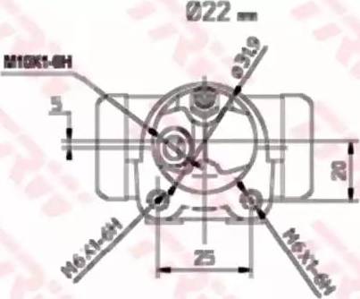 TRW BWH174 - Riteņa bremžu cilindrs www.autospares.lv