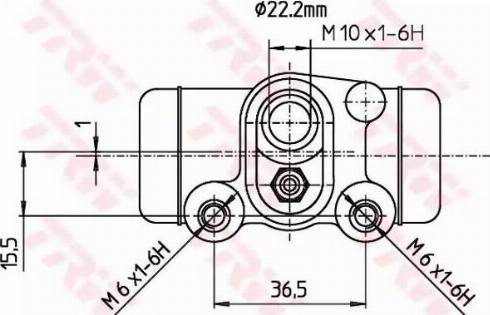 TRW BWH300 - Колесный тормозной цилиндр www.autospares.lv