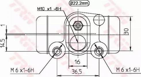 TRW BWH298 - Riteņa bremžu cilindrs www.autospares.lv