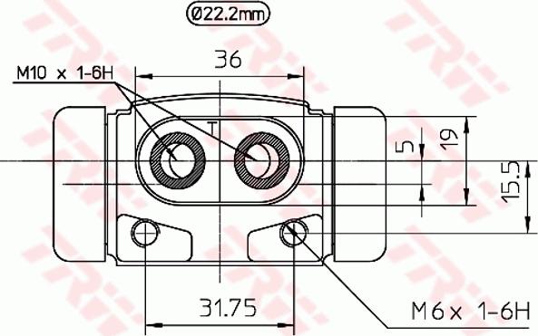 TRW BWH241 - Riteņa bremžu cilindrs autospares.lv