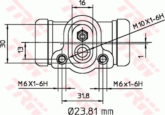 TRW BWK103 - Riteņa bremžu cilindrs www.autospares.lv