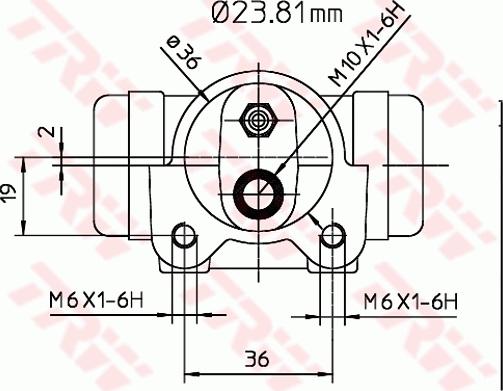 TRW BWK224 - Riteņa bremžu cilindrs www.autospares.lv