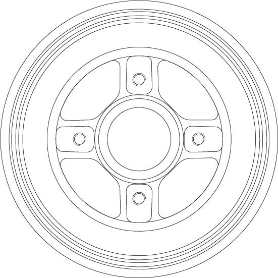 TRW DB4558MR - Bremžu trumulis www.autospares.lv