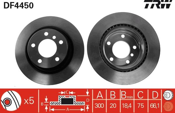 TRW DF4450 - Bremžu diski autospares.lv