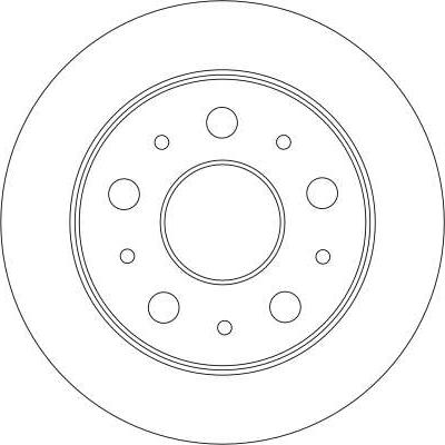 TRW DF4245 - Тормозной диск www.autospares.lv