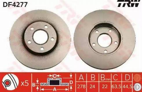 RIDER RD.3325.DF4277 - Тормозной диск www.autospares.lv