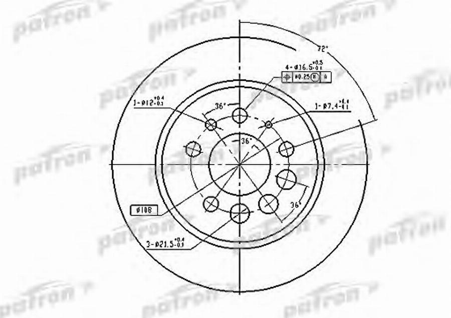 TRW DF1674BP - Bremžu diski autospares.lv