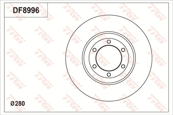 TRW DF8996 - Bremžu diski www.autospares.lv