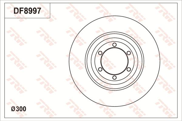 TRW DF8997 - Bremžu diski www.autospares.lv