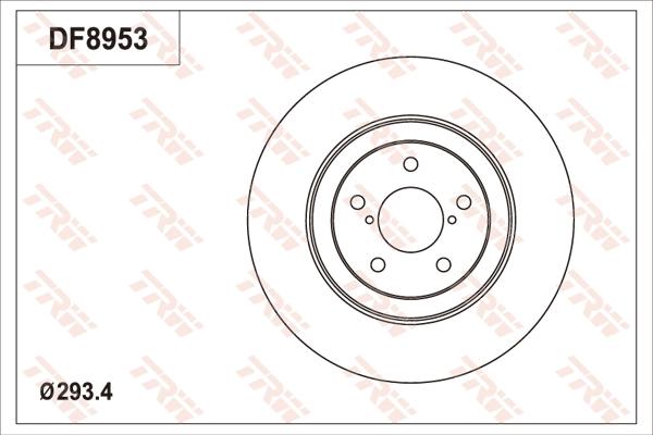 TRW DF8953 - Bremžu diski autospares.lv