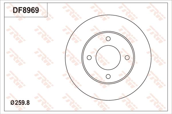 TRW DF8969S - Bremžu diski www.autospares.lv