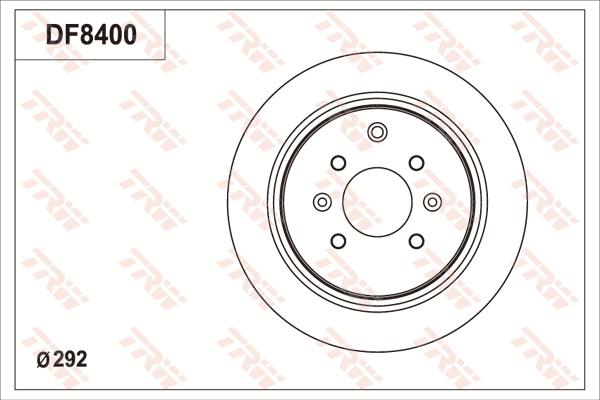 TRW DF8400S - Bremžu diski www.autospares.lv