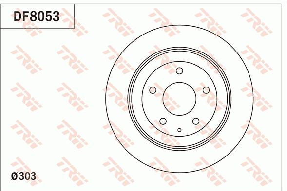 TRW DF8053 - Bremžu diski www.autospares.lv