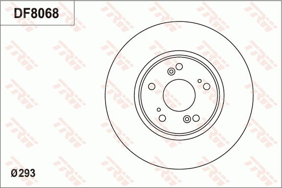 TRW DF8068 - Bremžu diski www.autospares.lv