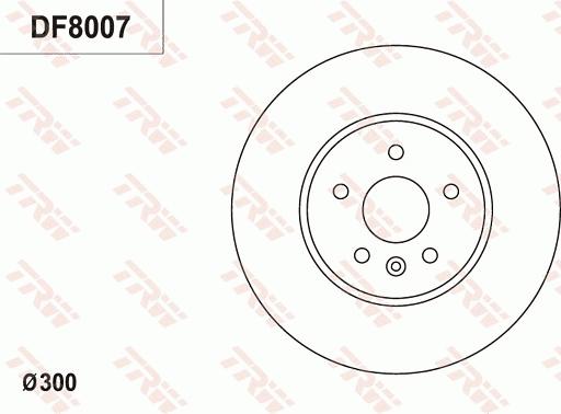 TRW DF8007 - Bremžu diski www.autospares.lv