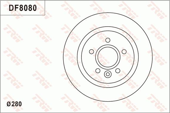 TRW DF8080S - Bremžu diski www.autospares.lv