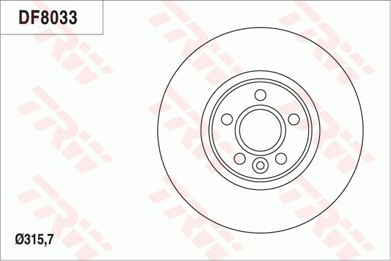 TRW DF8033 - Bremžu diski www.autospares.lv