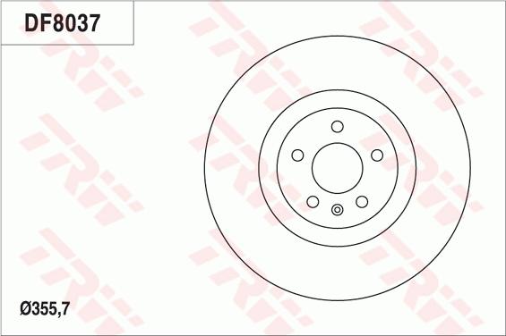 TRW DF8037 - Bremžu diski www.autospares.lv