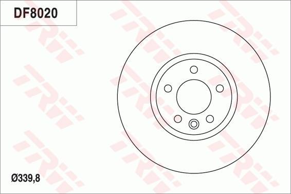 TRW DF8020 - Bremžu diski www.autospares.lv