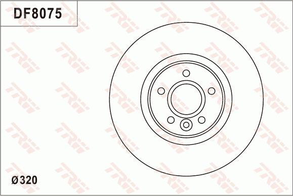 TRW DF8075S - Bremžu diski www.autospares.lv