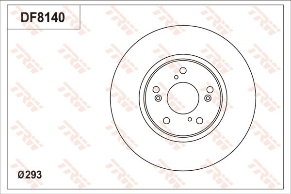 TRW DF8140S - Bremžu diski www.autospares.lv