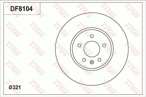 TRW DF8104 - Bremžu diski autospares.lv