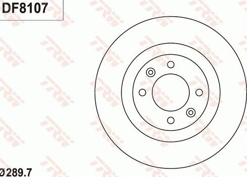 TRW DF8107 - Bremžu diski autospares.lv