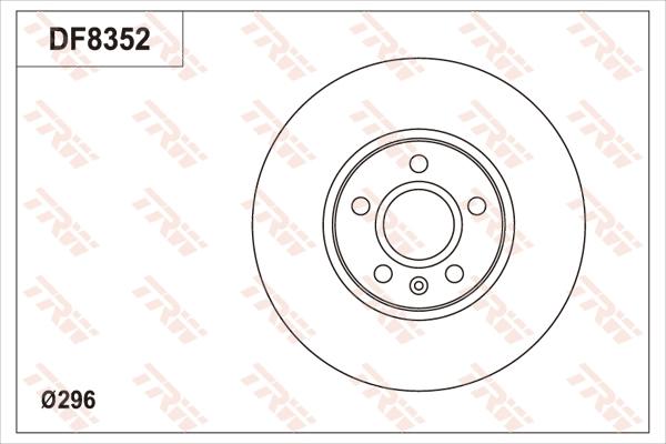 TRW DF8352S - Bremžu diski www.autospares.lv