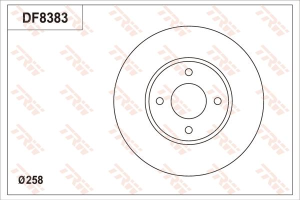 TRW DF8383S - Bremžu diski www.autospares.lv