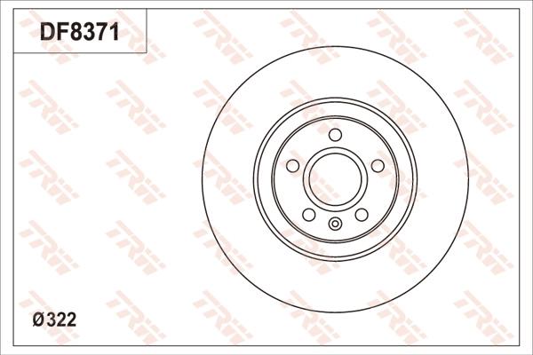 TRW DF8371S - Bremžu diski www.autospares.lv