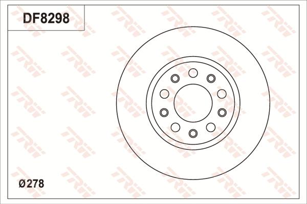 TRW DF8298S - Bremžu diski www.autospares.lv