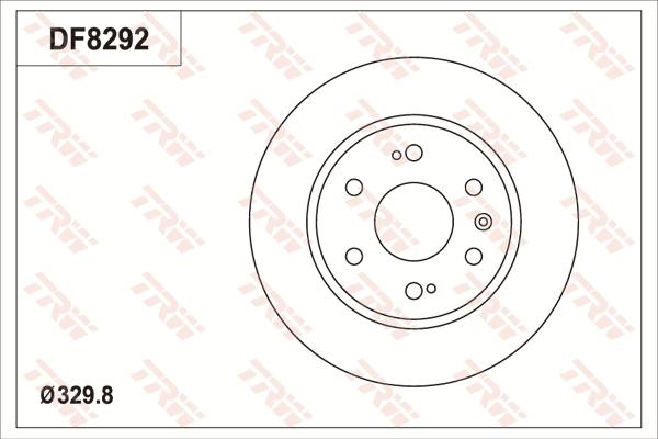 TRW DF8292S - Bremžu diski www.autospares.lv