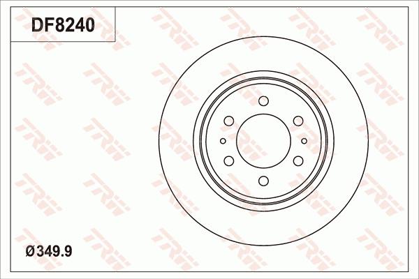 TRW DF8240S - Bremžu diski www.autospares.lv