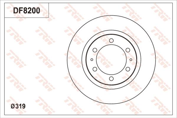 TRW DF8200 - Bremžu diski www.autospares.lv