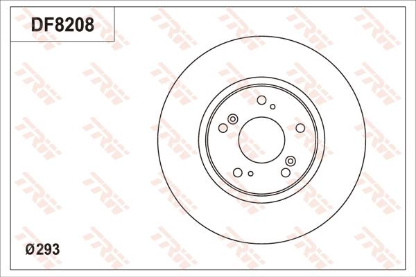 TRW DF8208S - Bremžu diski www.autospares.lv