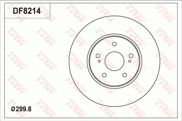 TRW DF8214 - Bremžu diski www.autospares.lv