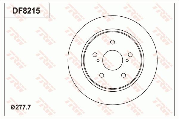 TRW DF8215 - Bremžu diski www.autospares.lv