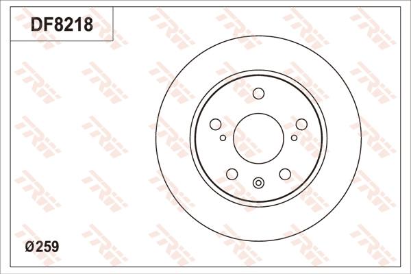 TRW DF8218 - Bremžu diski www.autospares.lv