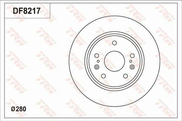 TRW DF8217 - Bremžu diski www.autospares.lv