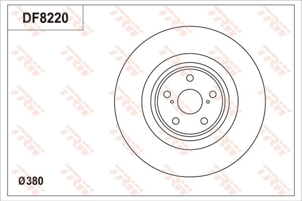 TRW DF8220S - Bremžu diski www.autospares.lv