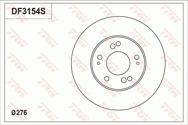 TRW DF3154S - Bremžu diski www.autospares.lv